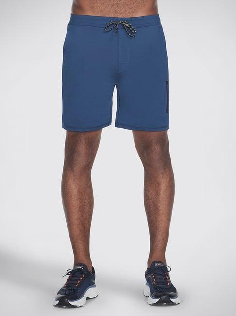 skechers navy regular fit sports shorts