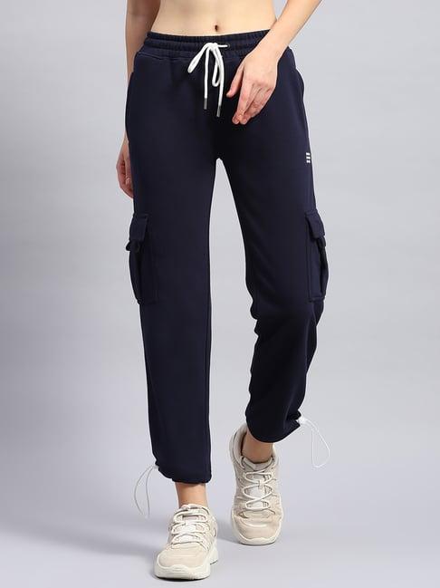 rock.it navy cotton regular fit trackpants