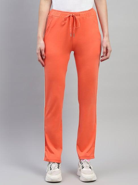 monte carlo orange cotton regular fit trackpants