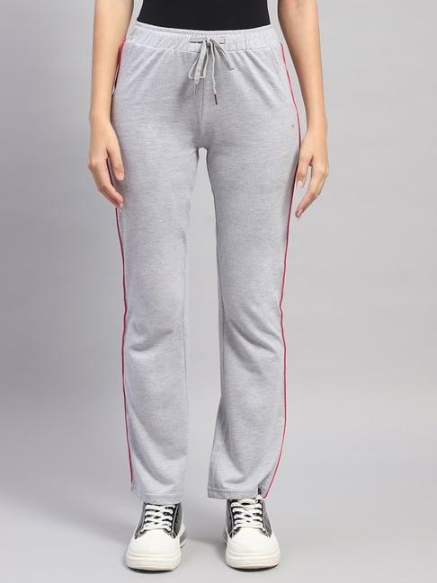 monte carlo grey cotton textured trackpants