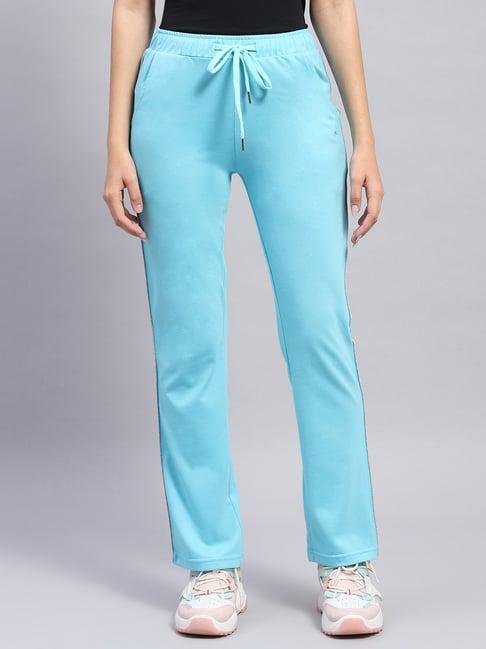 monte carlo turquoise cotton regular fit trackpants