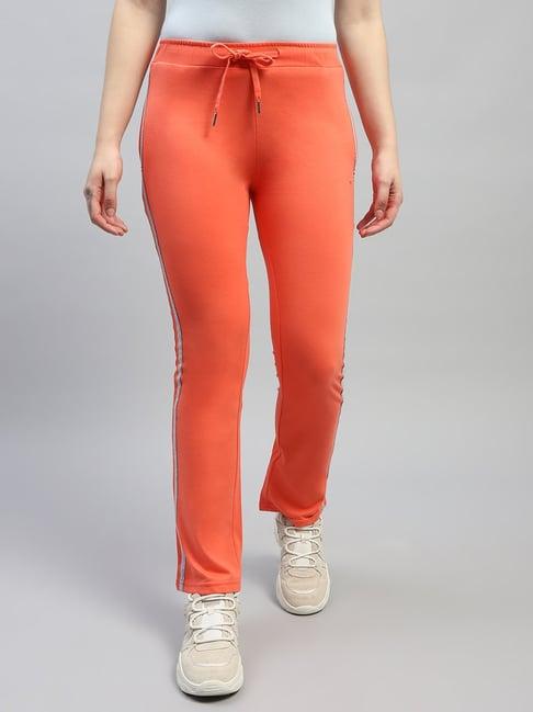 monte carlo orange cotton regular fit trackpants