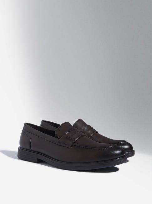 soleplay by westside dark brown slip-on shoes