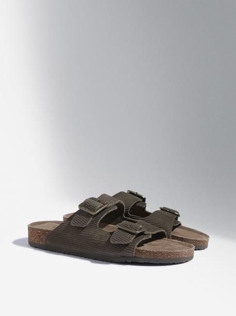 soleplay by westside olive dual strap leather sandals