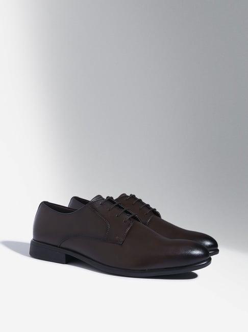 soleplay by westside dark brown lace-up shoes