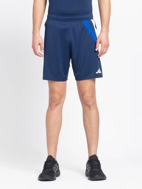 adidas indigo blue printed  sports short