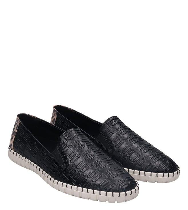 bagatt women's bali logo black loafers