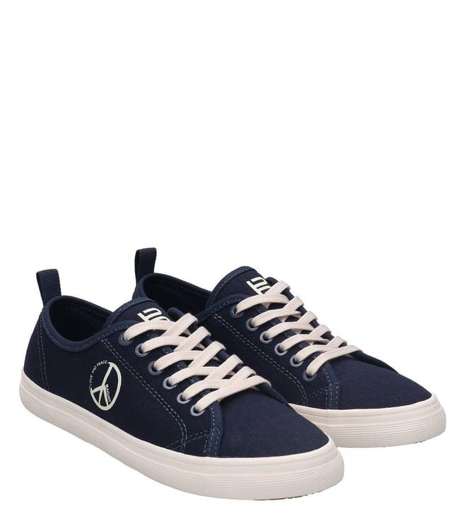 bagatt women's level textile dark blue sneakers