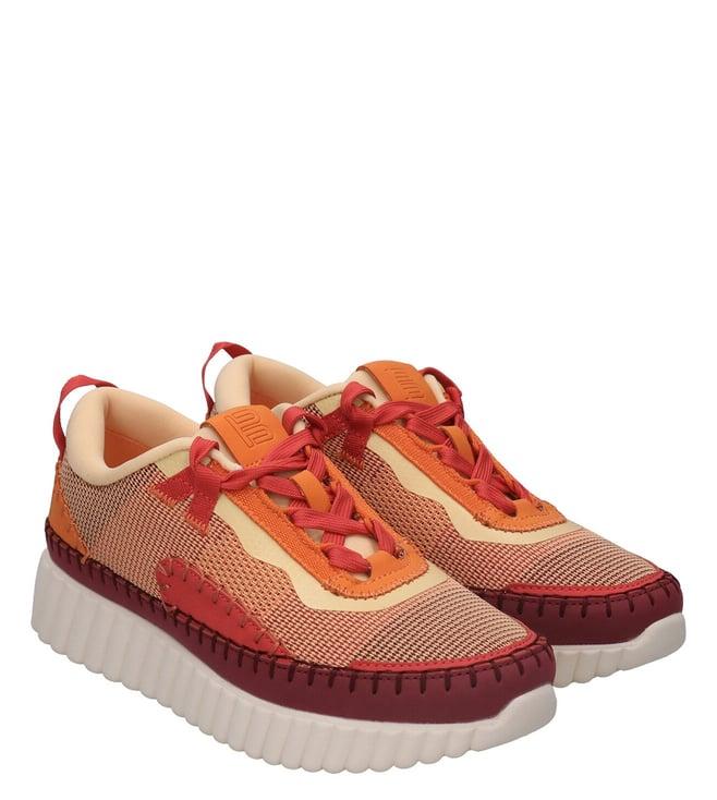 bagatt women's candice synthetic red & multi sneakers