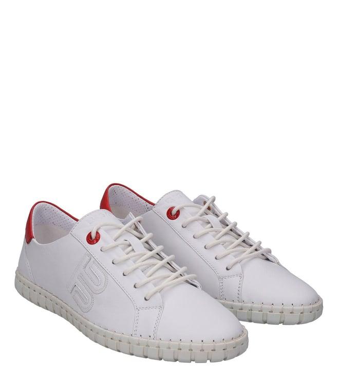 bagatt women's bali leather white sneakers