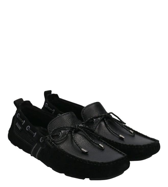 bagatt men's hexa drivers black mocassins