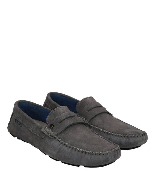 bagatt men's hexa drivers grey loafers