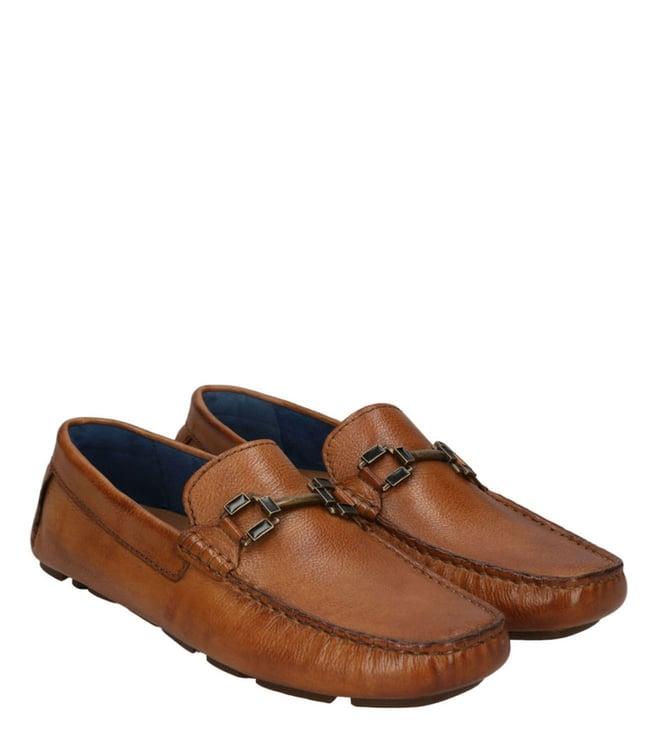 bagatt men's hexa drivers cognac loafers