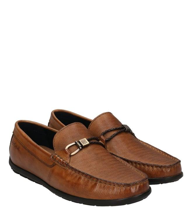 bagatt men's xline drivers cognac loafers