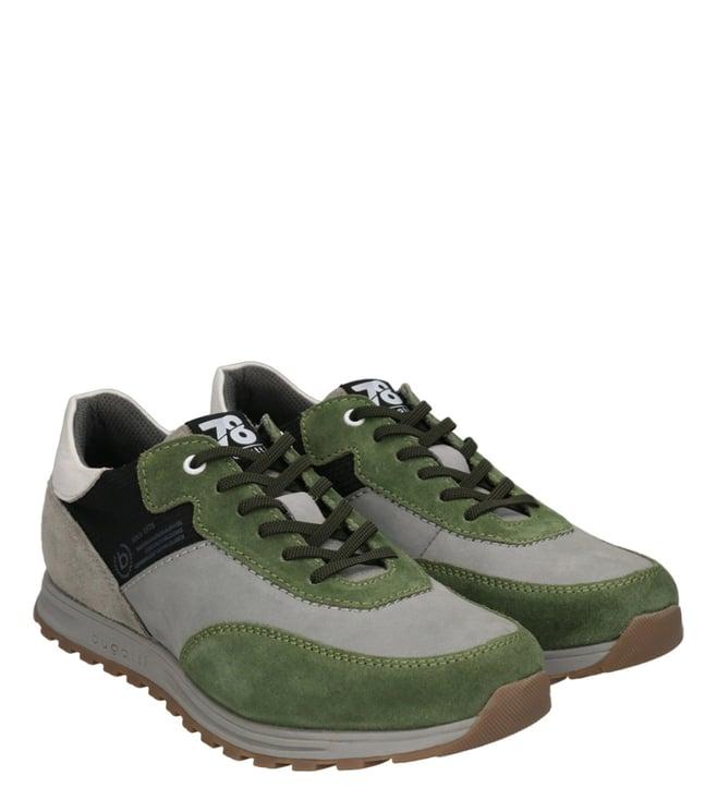 bugatti men's cirino green mid top sneakers