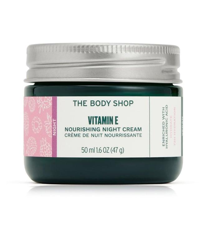 the body shop vitamin e 72hr hydration vegan night cream for all skin types - 50 ml