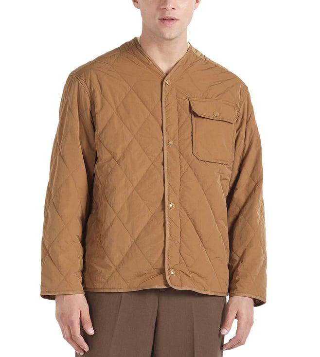 tommy hilfiger desert khaki quilted regular fit quilted jacket