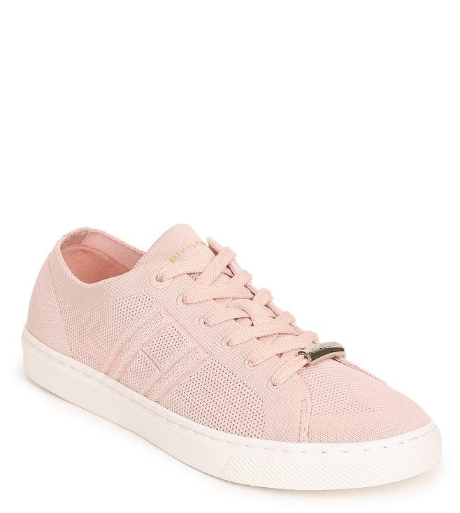 tommy hilfiger women's sepia pink sneakers