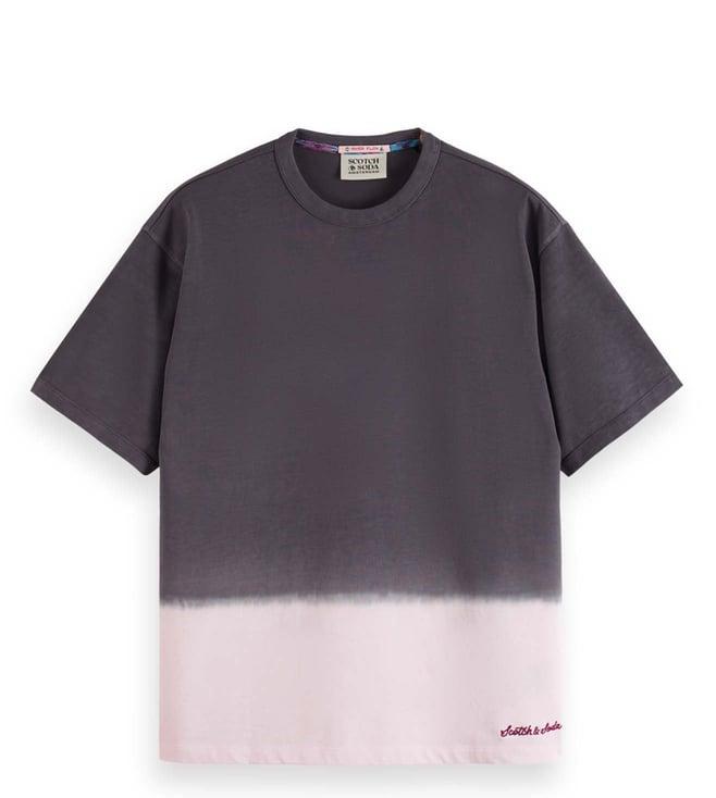 scotch & soda grey skies tie - dye regular fit t-shirt