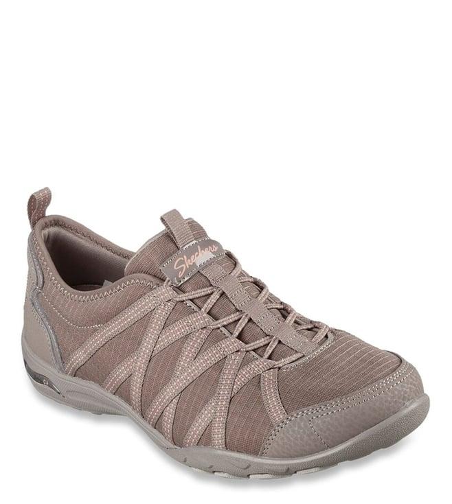 skechers women's arch fit comfy-paradise found taupe sneakers