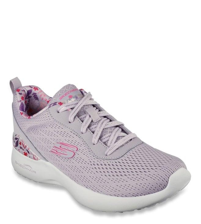 skechers women's skech-air dynamight-laid out lavender multi sneakers