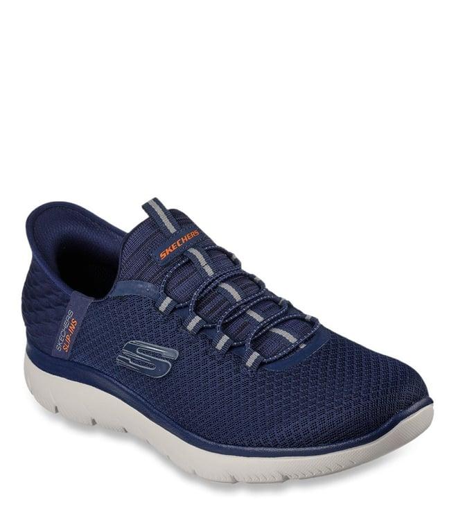 skechers men's summits - high range navy sneakers