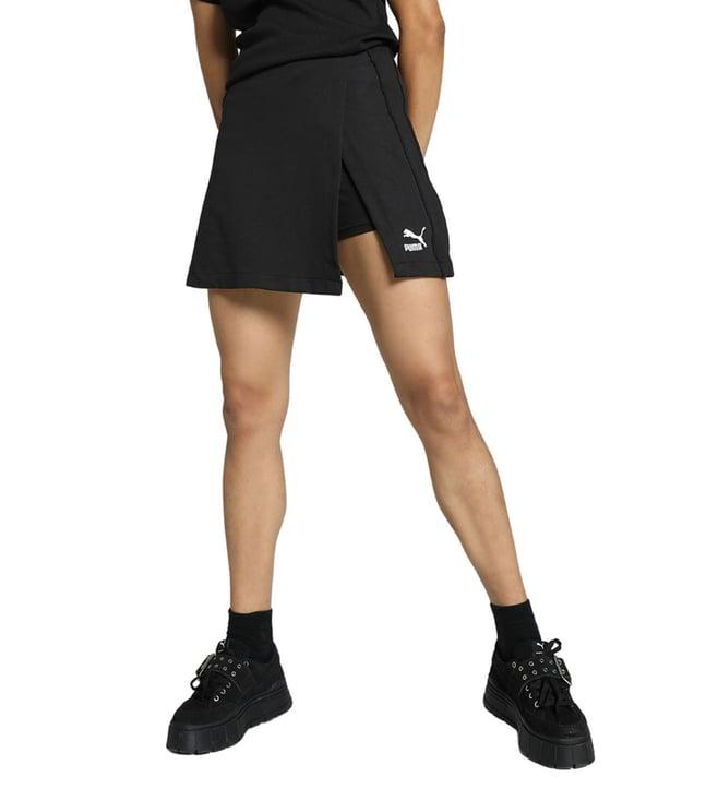 puma black t7 regular fit skort