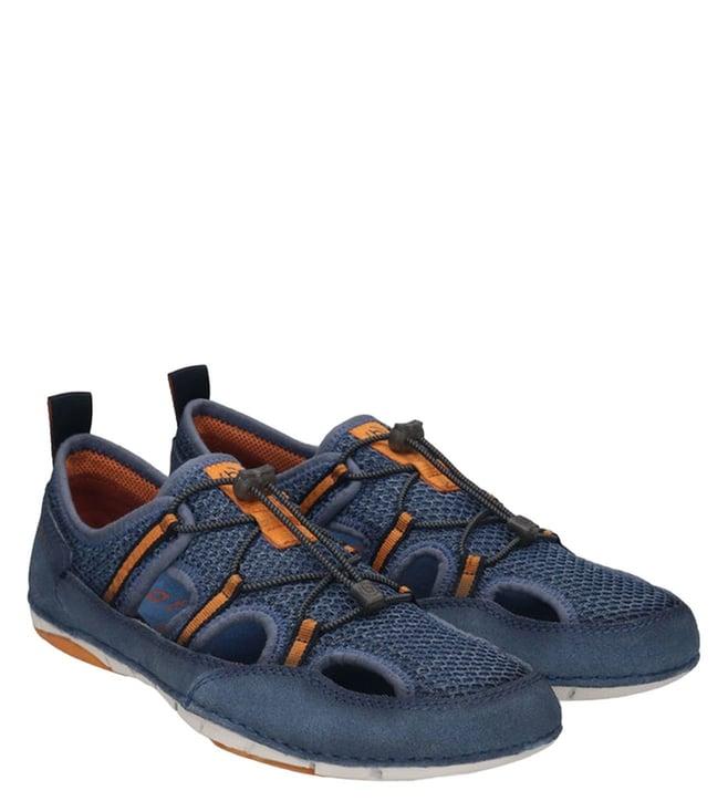 bugatti men's sandstone blue slip on sneakers