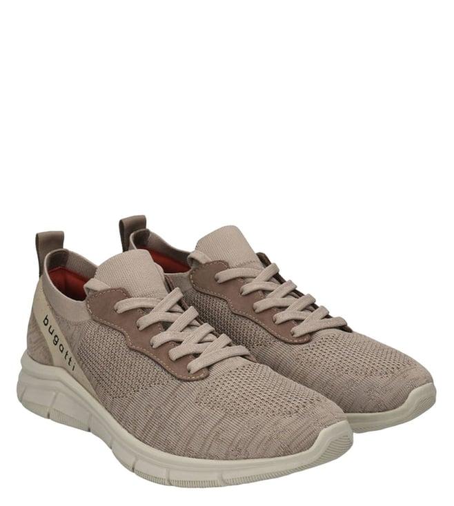 bugatti men's soa beige mid top sneakers