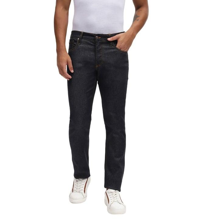 lindbergh tapered blue mid rise jeans