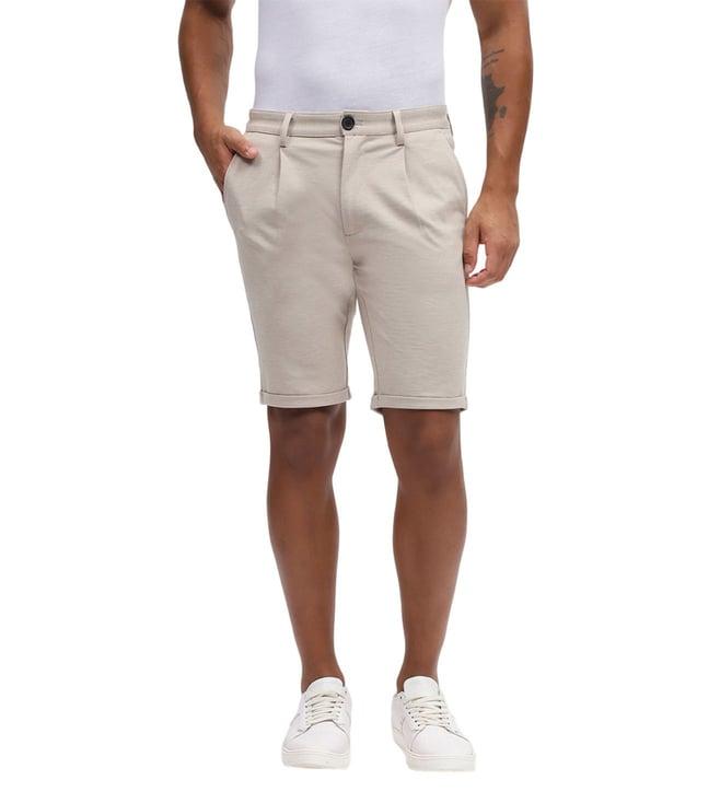 lindbergh cream fashion regular fit shorts