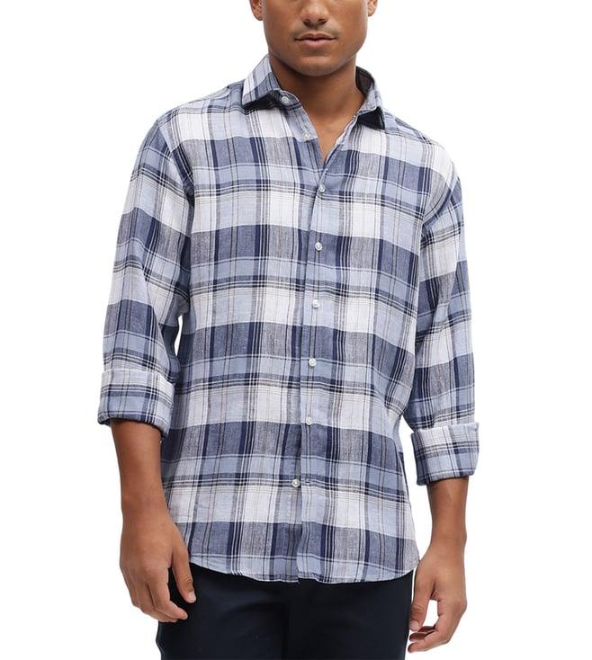 bruun & stengade multi fashion checked slim fit shirt