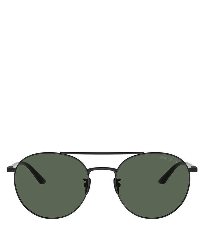 giorgio armani 0ar615630017154 green uv protected aviator sunglasses for men