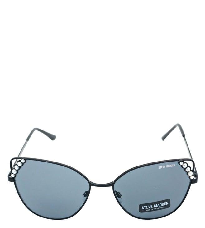 steve madden x17054 blue uv protected cat eye sunglasses for women