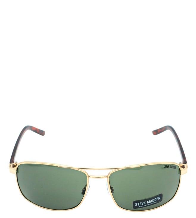 steve madden x17114 green uv protected aviator sunglasses for men