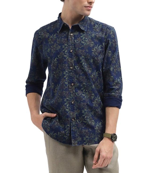 iconic multicolor floral print regular fit shirt