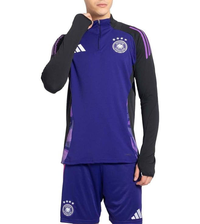 adidas purple printed slim fit sweatshirt