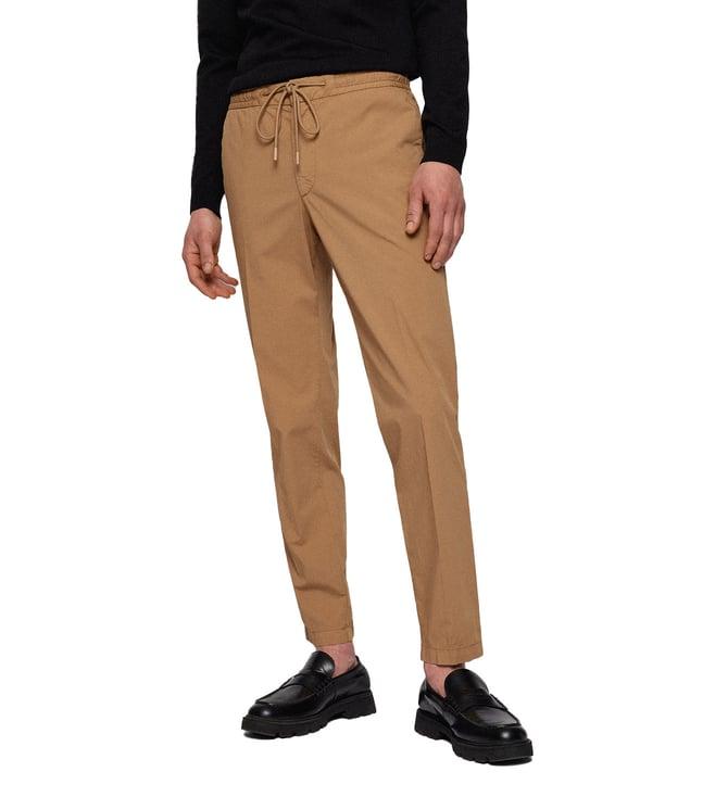 boss beige comfort fit chinos