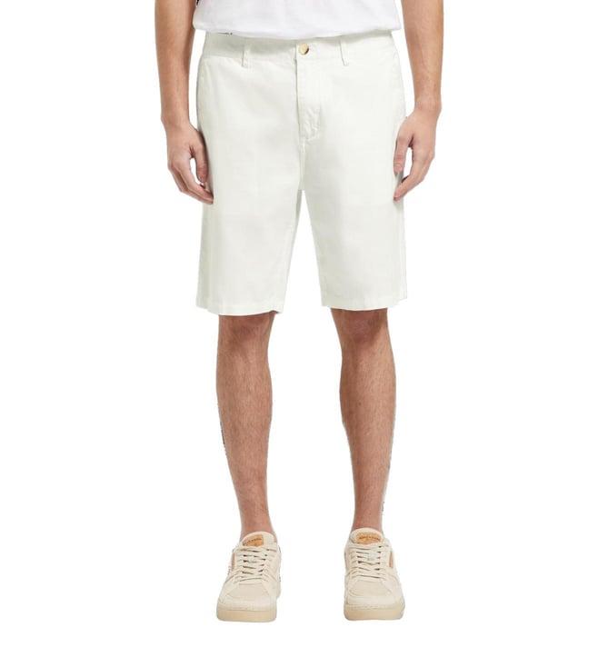 scotch & soda white regular fit shorts