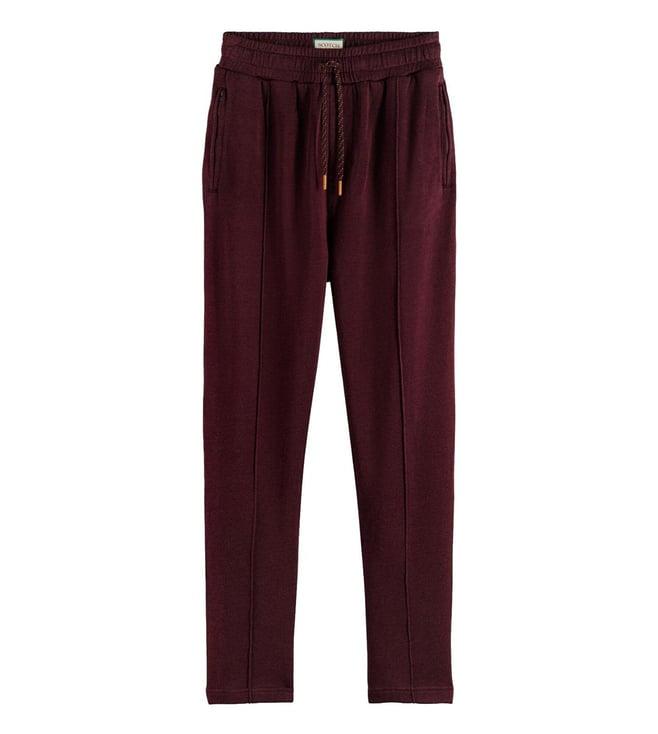 scotch & soda berry wine regular fit trankpants