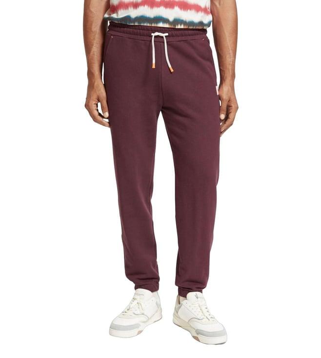 scotch & soda berry wine regular fit joggers