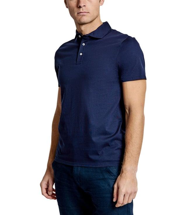 bruun & stengade navy regular fit polo t-shirt