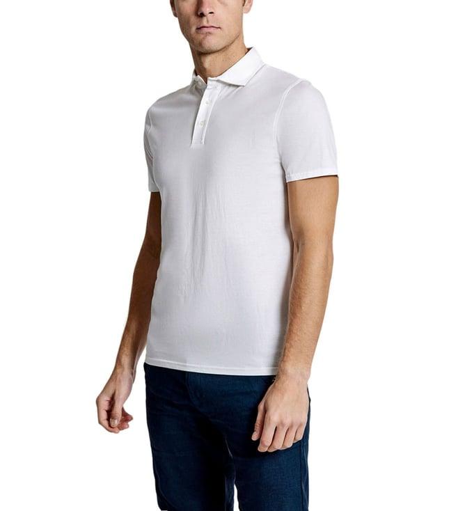 bruun & stengade white regular fit polo t-shirt