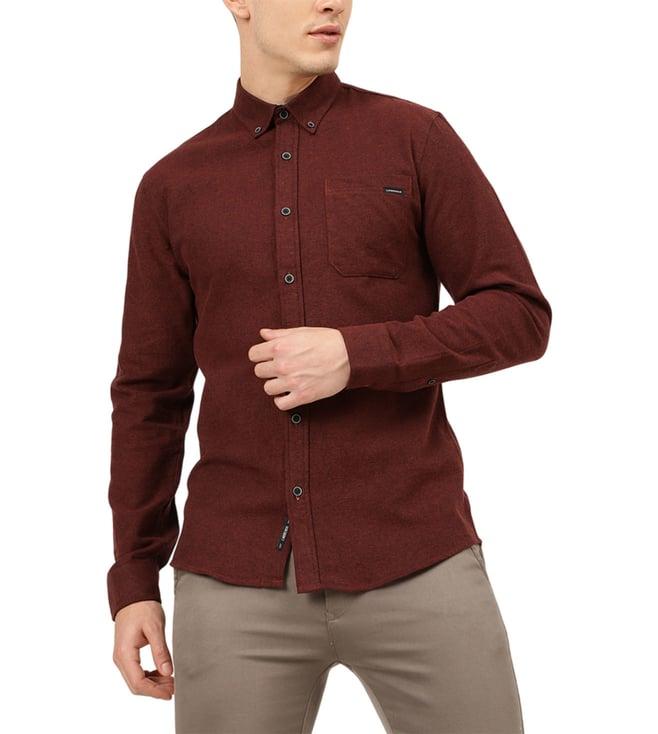 lindbergh red regular fit shirt