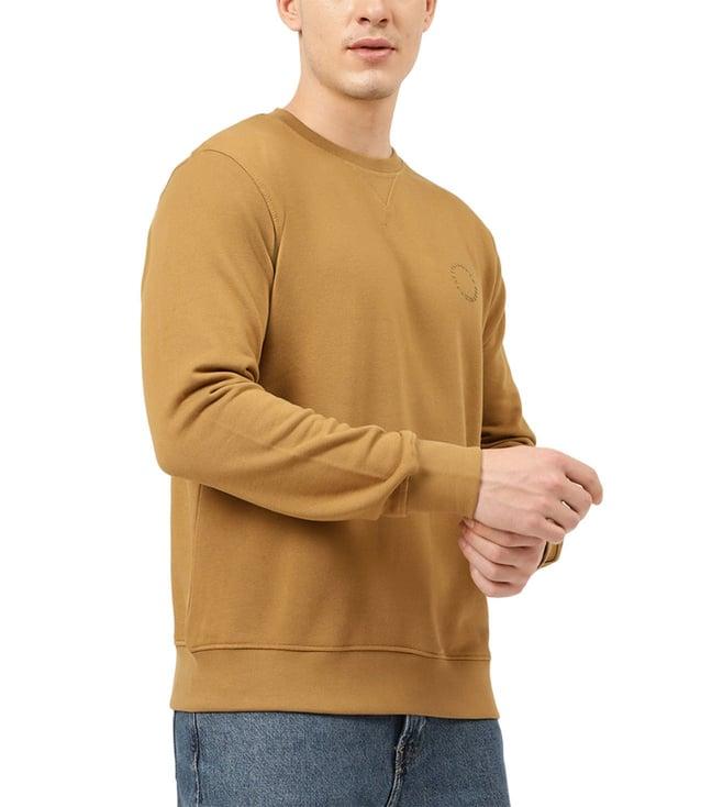 lindbergh brown regular fit sweatshirt