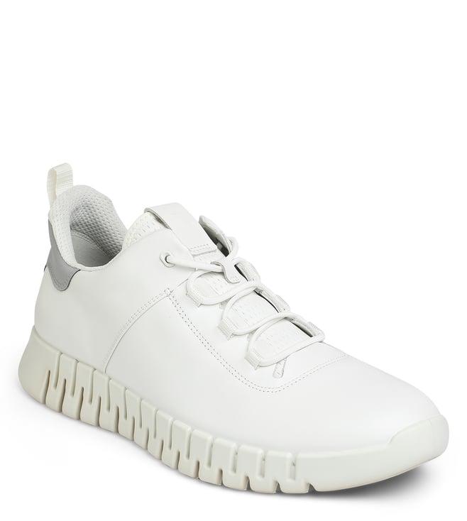 ecco men's gruuv white sneakers