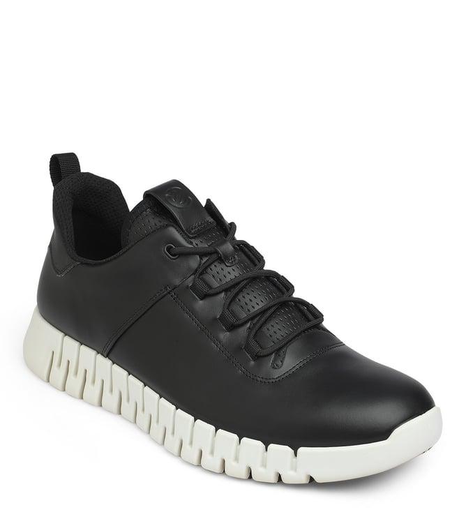 ecco men's gruuv black sneakers