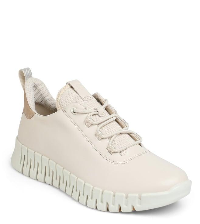 ecco women's gruuv beige sneakers