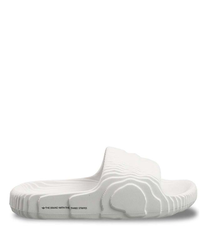 adidas originals men's adilette white slide sandals