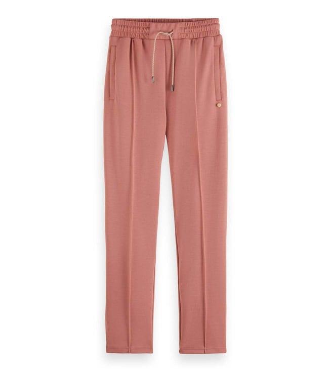 scotch & soda dusty rose regular fit trackpants